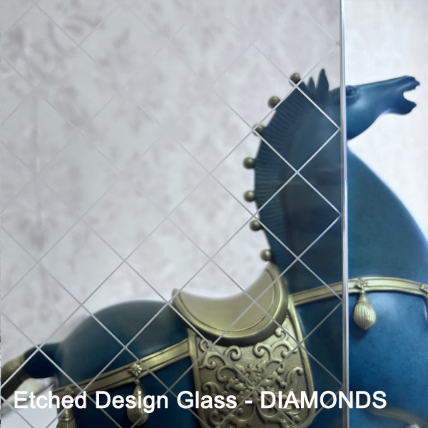 Acid Etched Design Glass